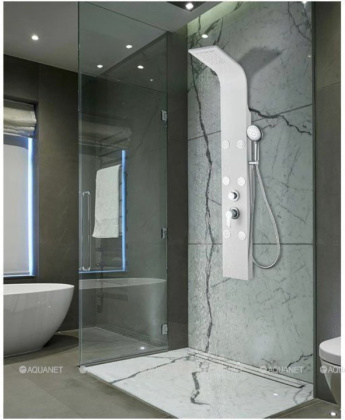 Душевая панель Galaxy White с гидромассажем