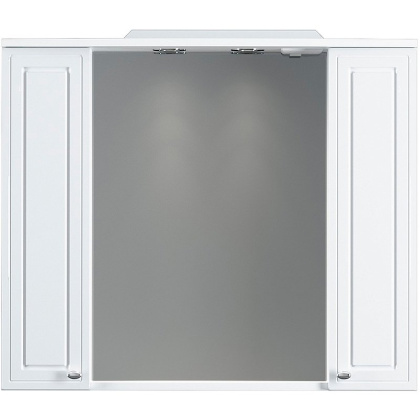 Зеркальный шкаф Palace One с подсветкой, 75х85х19 см, белый, M41MPX0851WG