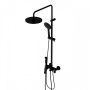 DX220910300_xxx Apollo, душевая система со смесителем-полкой: верхний душ 230мм, ручной душ 120мм,