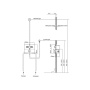 Душевой комплект VSFW-4212MB встраиваемый, 2 режима, черный