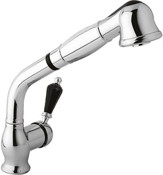 VINTAGE-LLDM-01-Sw Смеситель для кухни Исполнение: Хром, Ручки: Swarovski 