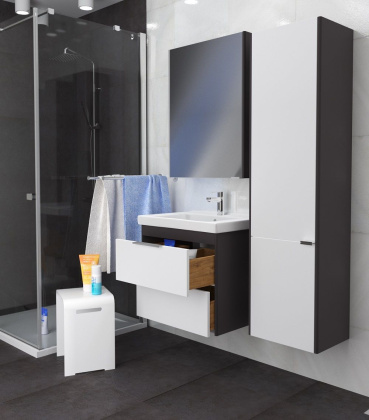 Стульчик для ванны "Nuvo", 29х42х38 см, белый, У74428