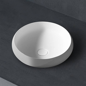 Раковина накладная ABBER Stein AS2613 белая матовая Раковина накладная ABBER Stein AS2613 белая матовая