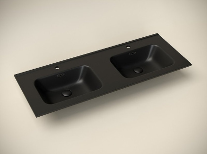 Умывальник накладной прямоугольный (цвет Черный Матовый) Element 1210*465*180мм Умывальник накладной прямоугольный (цвет Черный Матовый) Element 1210*465*180мм