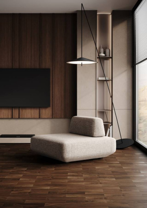 Кварцевый паркет Quartz Parquet Штучный паркет Орех Американский, 44-400-29, 5/0,6 мм