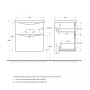 Тумба с раковиной подвесная BelBagno MARINO-H60 60 Bianco Lucido, раковина белая Тумба с раковиной подвесная BelBagno MARINO-H60 60 Bianco Lucido, раковина белая