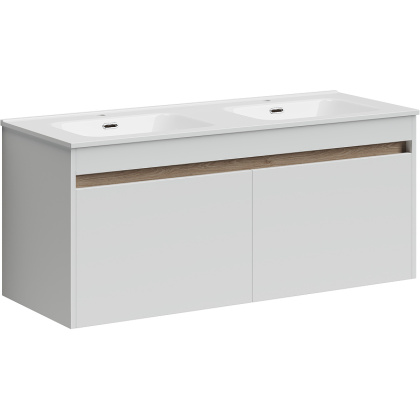 Тумба подвесная SANCOS Smart 1190х450х500, 4 ящика оснащенными доводчиками, белый глянец , арт. SM120-2W Тумба подвесная SANCOS Smart 1190х450х500, 4 ящика оснащенными доводчиками, белый глянец , арт. SM120-2W
