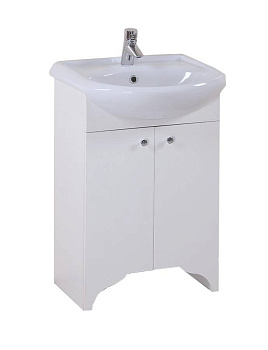 Тумба Onika Омега 50 напольная, белая (ум. Акватон 52)