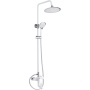 Душевая система Shevanik, латунь S9836FБелый/ хром