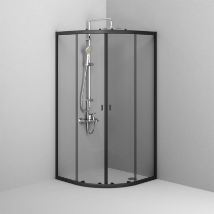 W88G-205-090BT64 X-Joy Twin Slide,  Душевое ограждение без  поддона, 90x90, профиль Черный