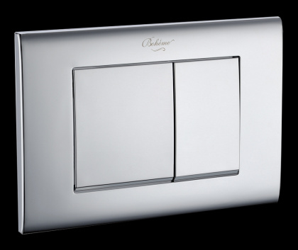 Кнопка для инсталляции, пластик CHROMO, глянец, квадратная