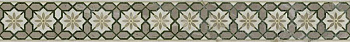 Бордюр OS\A284\SG606220RL Серенада 1 бежевый/зеленый 7,2см*60см*9мм (1уп/9шт/)Лаппатированный, шт