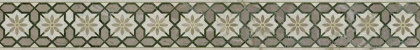 Бордюр OS\A284\SG606220RL Серенада 1 бежевый/зеленый 7,2см*60см*9мм (1уп/9шт/)Лаппатированный, шт