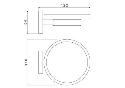 Мыльница AQUATEK, матовый черный AQ4103MB ЕВРОПА