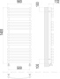 Полотенцесушитель Terminus Капри П19 500х1400