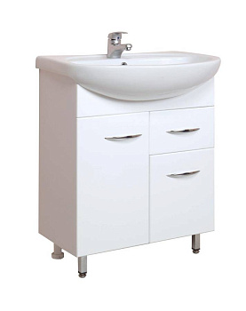 Тумба Onika Стелла 65 напольная, белая, с ящиком (ум. Стелла 65)