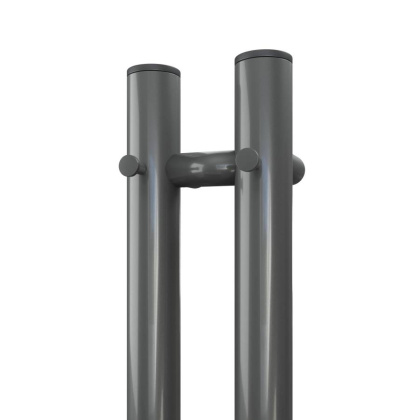 Полотенцесушитель электрический Point Деметра PN12812GB П3 80x1200 диммер справа, графит блеск Полотенцесушитель электрический Point Деметра PN12812GB П3 80x1200 диммер справа, графит блеск