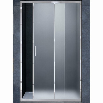 Душевая дверь Alpha VDS-3AL150MT, 1500, хром, стекло текстурное