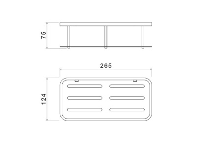 Полка для душа AQUATEK AQ4936CR