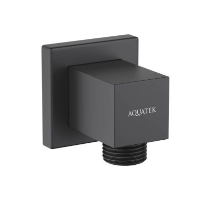 Шланговое подсоединение AQUATEK, матовый черный AQ2458MB 