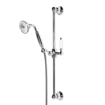 CZR-SD-03/24-Bi Душевой гарнитур классика, золото, ручка белая