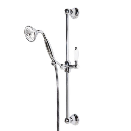 CZR-SD-03/24-Bi Душевой гарнитур классика, золото, ручка белая CZR-SD-03/24-Bi Душевой гарнитур классика, золото, ручка белая