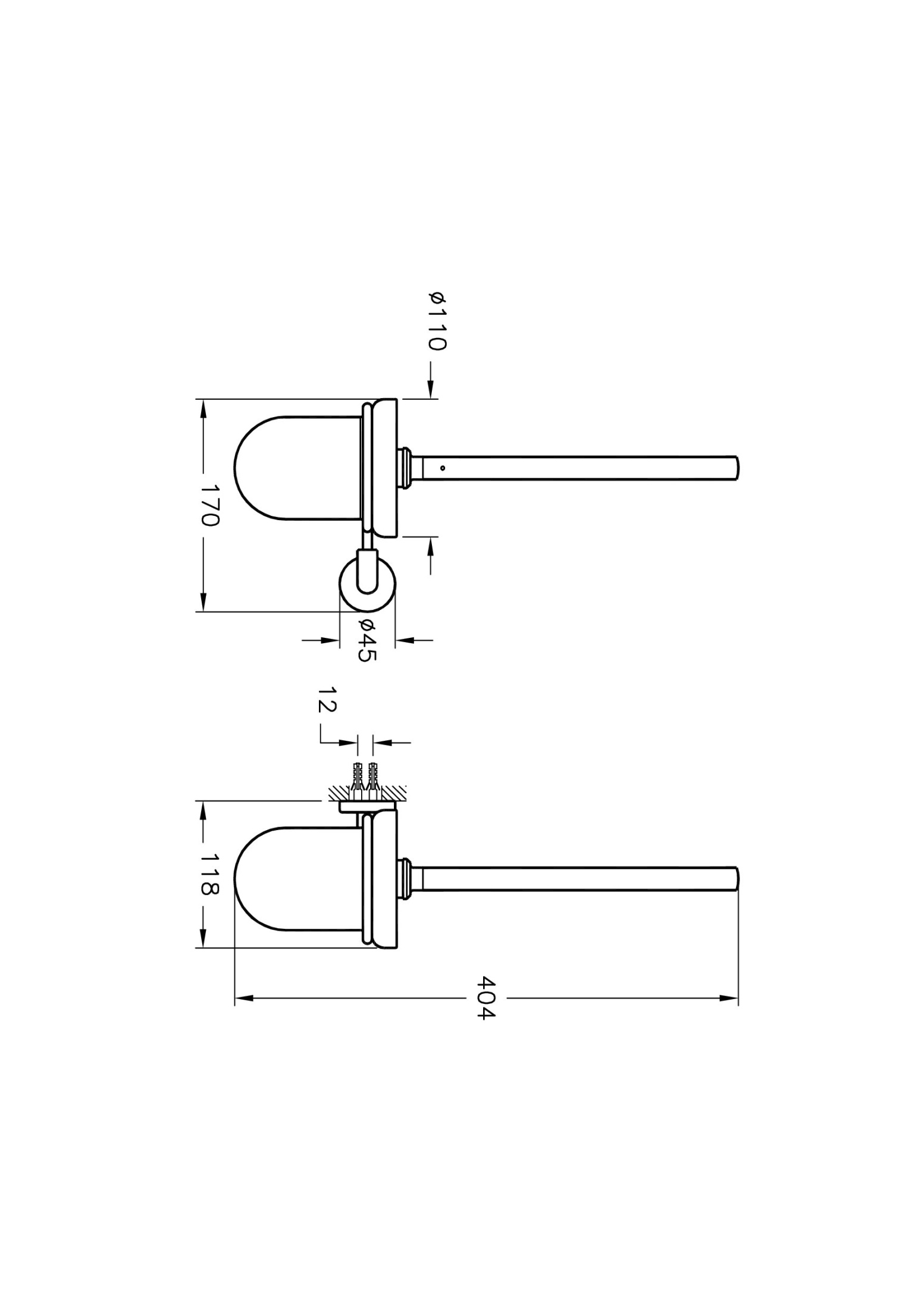 Держатель ёршика Minimax, глянцевый хром