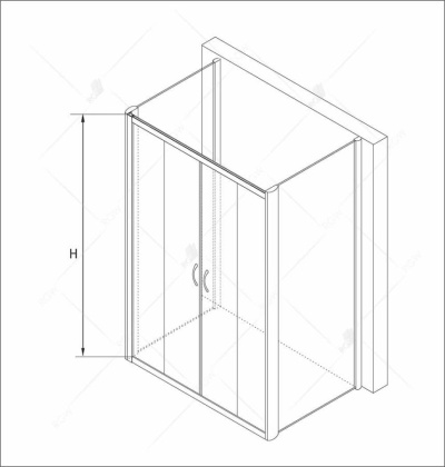 Душевой уголок RGW Passage PA-41 120х70 010841127-011 профиль Хром стекло прозрачное