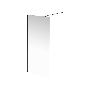 Душевая перегородка vetro, 90х195, матовый черный