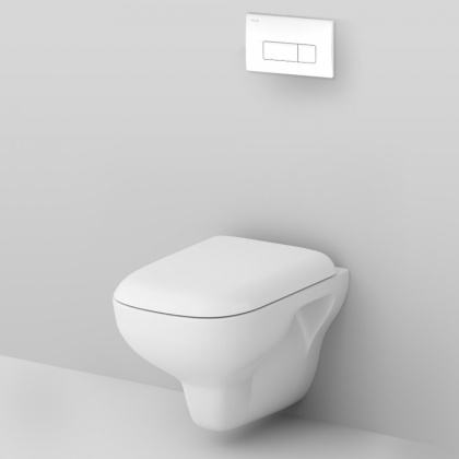 IS48001.801700 Инсталляция с клавишей Pro M Белый с подвесным унитазом Like FlashClean с сид м/л