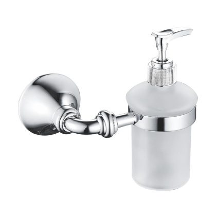 Дозатор для жидкогокого мыла метал стекло, RG1244 Rose, Хром