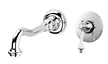 MARGOT-BLS1-01-M Встраиваемый однорычажный смеситель для раковины, хром