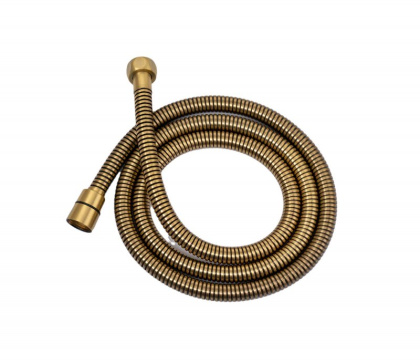 LIRA-M-DEF2-02-Bi Ручной душ со шлангом 150 см. и держателем, бронза, ручка белая