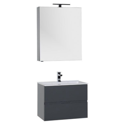 Мебель для ванной Aquanet Алвита 70 серый антрацит