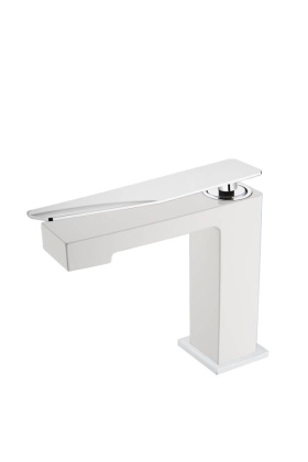 Смеситель для раковины низкий Boheme Q White-Chrome Смеситель для раковины низкий Boheme Q White-Chrome