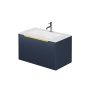Тумба под раковину Creto Luna Blue 80 см 17-Bl80B