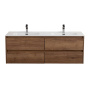 Керамическая раковина с двумя чашами BelBagno BB1400-2-ETL Керамическая раковина с двумя чашами BelBagno BB1400-2-ETL