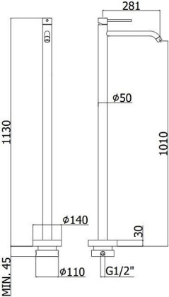 Смеситель для раковины Paffoni Light LIG031CR