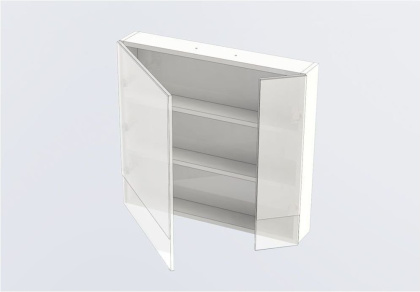 Зеркало-шкаф Aquanet Нота 75 белый