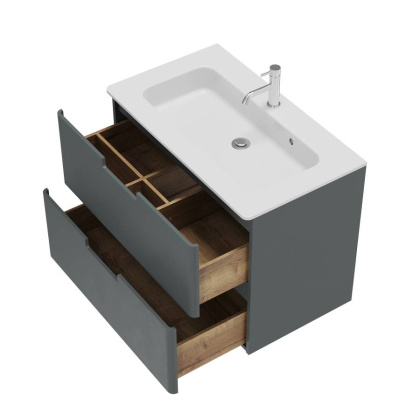 Тумба с раковиной Creto Bravo Gray 80 см