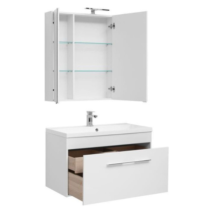 Мебель для ванной Aquanet Августа 100 белый (раковина Нота NEW)