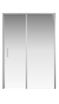 Душевая дверь Creto Nota 122-WTW-140-C-CH-6 стекло прозрачное EASY CLEAN профиль хром, 140х200см