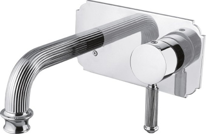 OLIMP-BLSM2-02-L Встраиваемый смеситель для раковины однорычажный, бронза