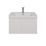 Тумба Lemark VEON MINI 70см под 1 раковину, подвесная,1 ящик, цвет корпуса, фасада: Белый глянец