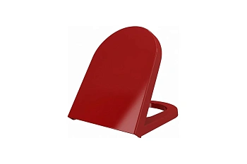 Сиденье с крышкой Taormina/JetFlush/Parma, полиэстер, плав.опускание, красный A0373-019, шт