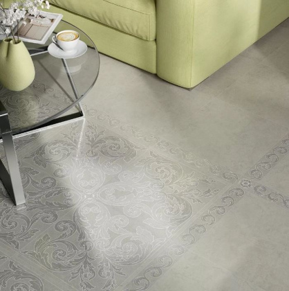 Декор OS\B158\SG1686 Монсанту серый светлый (7,2см*7,2см*8мм) (46шт/0,239м2) орнамент, шт