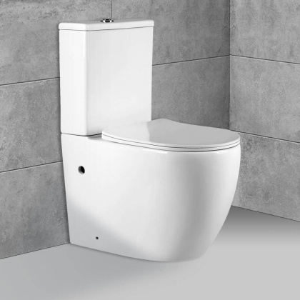 Чаша унитаза Globo VT2B-14, цвет белый, ультратонкое сиденье soft-close, P-trap