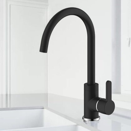 Смеситель ЧЕРНЫЙ д/кухни TORRES, арт.17430TRB