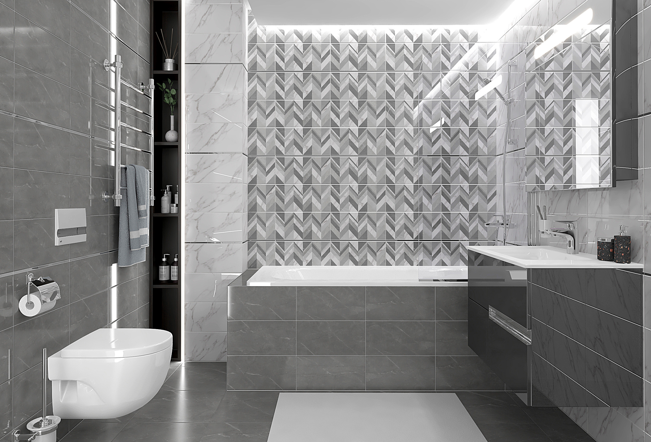 Venus Плитка настенная белый 08-00-00-2680 20х40