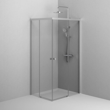 W94G-403-10080-MТ Душевое ограждение X-Joy Square Slide 100х80, мат Хром, прозрачное W94G-403-10080-MТ Душевое ограждение X-Joy Square Slide 100х80, мат Хром, прозрачное
